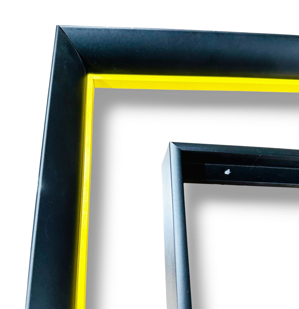  Alu Veran Noir mat filet couleur mini cache clous noir mat