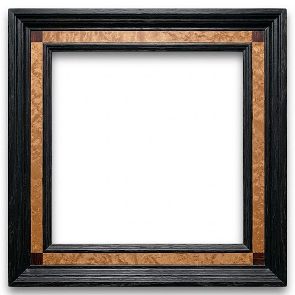 Epicure L: 50 mm / H: 30 mm , Placage érable filets noirs