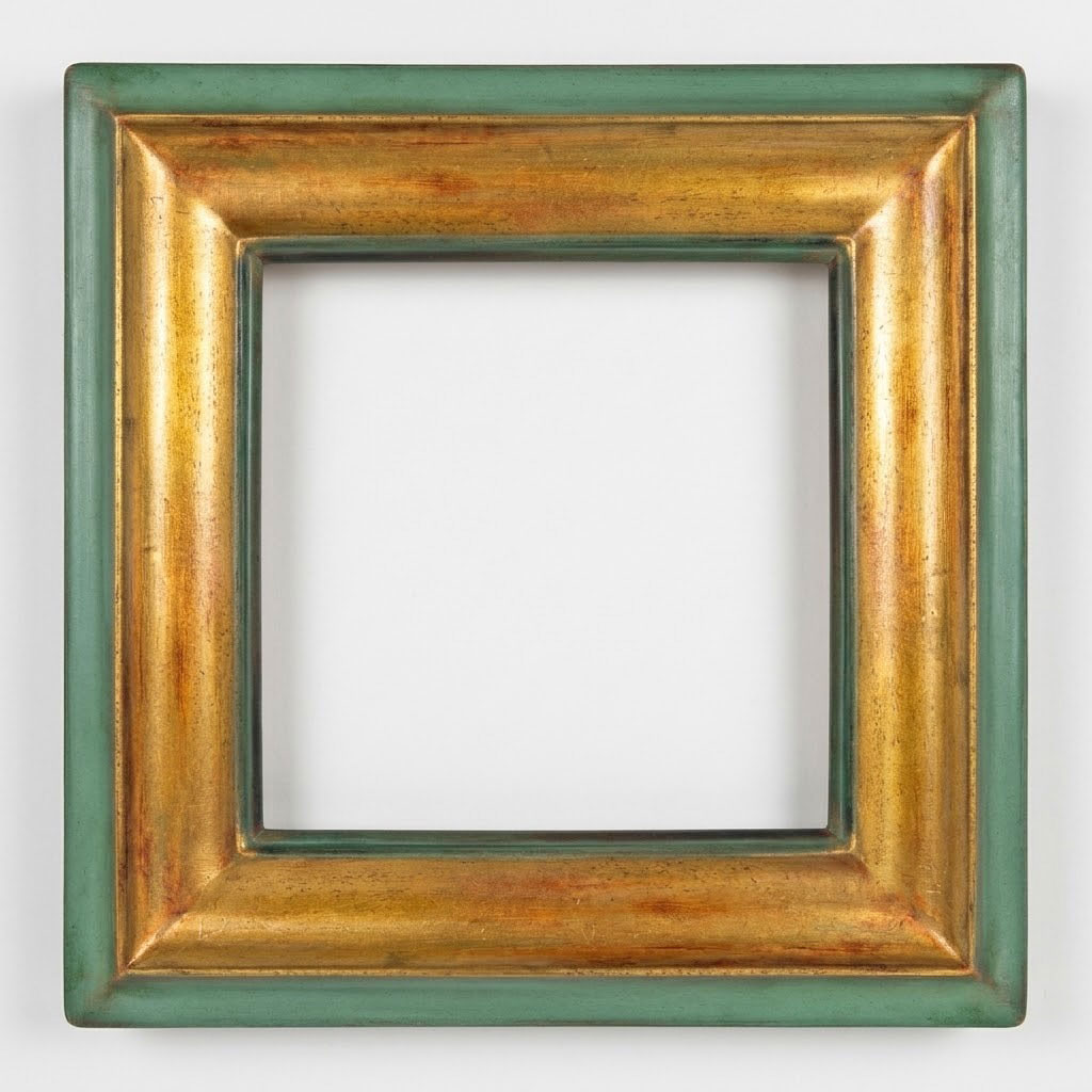 Egée GM L: 70 mm / H: 30 mm Boudin or ext vieux vert int vert foncé