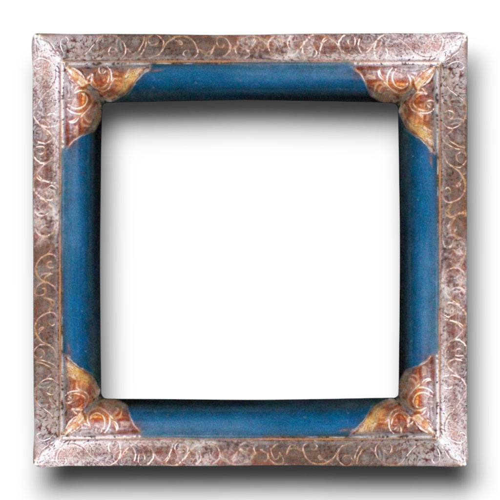 Egée court L: 50 mm / H: 25 mm Agave argent bleu nuit